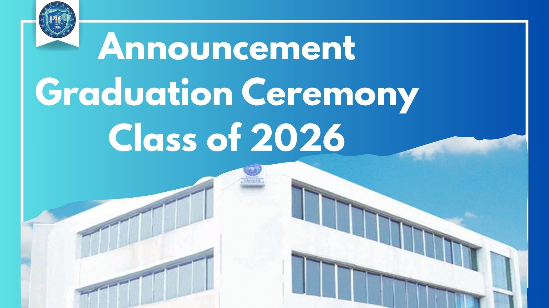 Announcement Graduation Ceremony